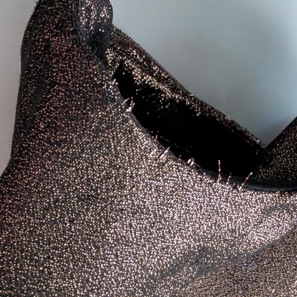 Zac Posen Metallic Bustier Sheath Cocktail Dress Size 6 Copper Brown Fitted New - Picture 9 of 13